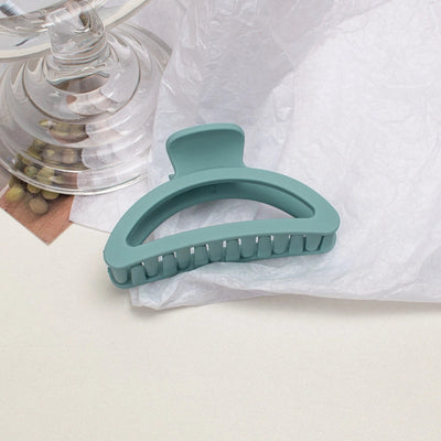 simple style solid color plastic resin spray paint hair clip 1 piece