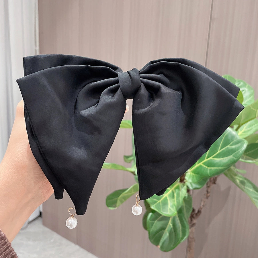 elegant bow knot cloth hair clip