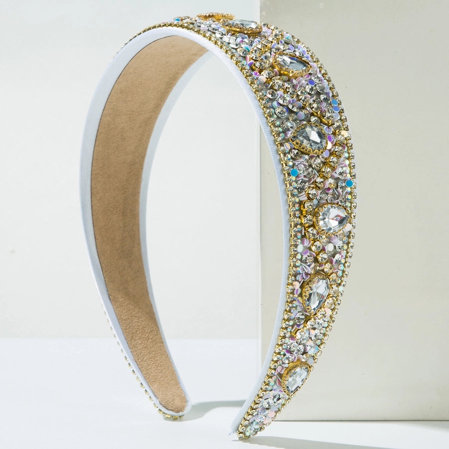 Women's Casual Elegant Classic Style Round Sequin Alloy Inlay Sequins Rhinestones Hair Band