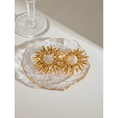 1 Pair Classic Style Sunflower 304 Stainless Steel Ear Studs