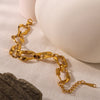 IG Style Classic Style Geometric 304 Stainless Steel 18K Gold Plated Bracelets In Bulk
