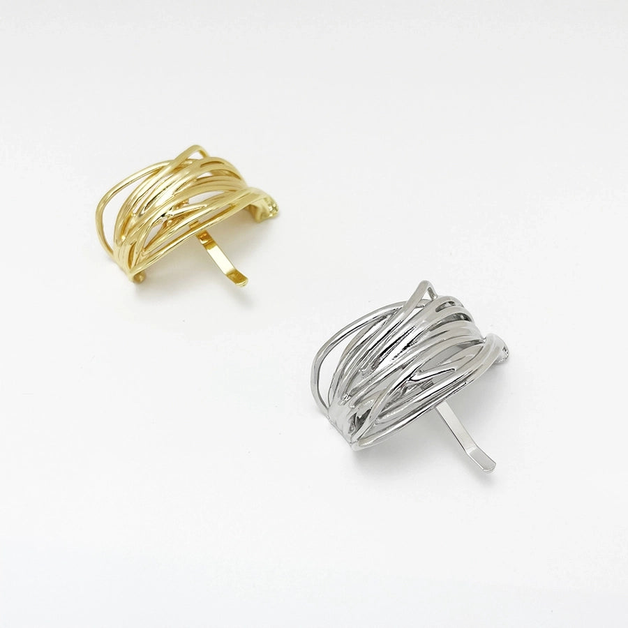 Women's Simple Style Solid Color Alloy Plating Hair Clip