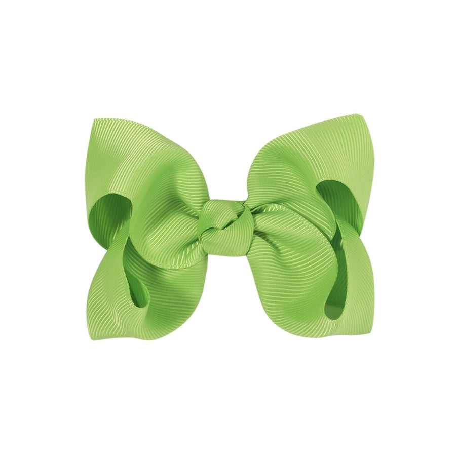 fashion bow knot polyester rib hair clip