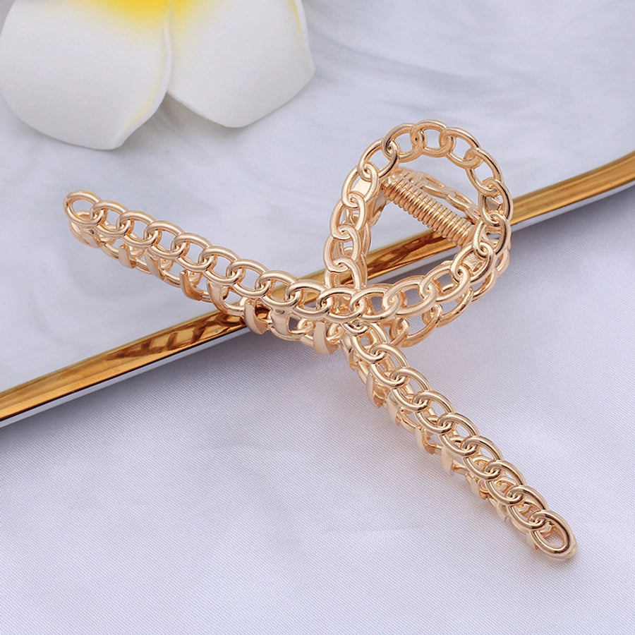 Women's net red hair clip large plate alloy grip women's back head butterfly shark clip hairpin
