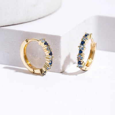 1 Pair Casual Elegant Geometric Plating Copper Zircon Earrings