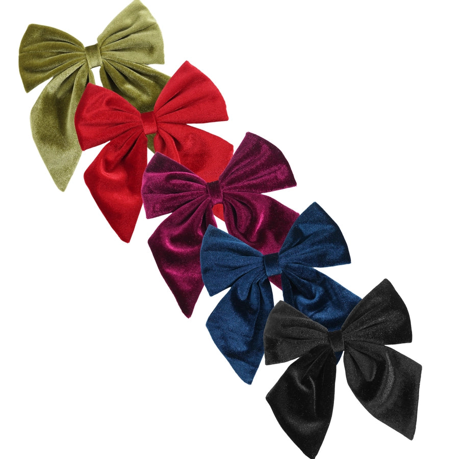 Women's Retro Bow Knot Flannel Hair Clip