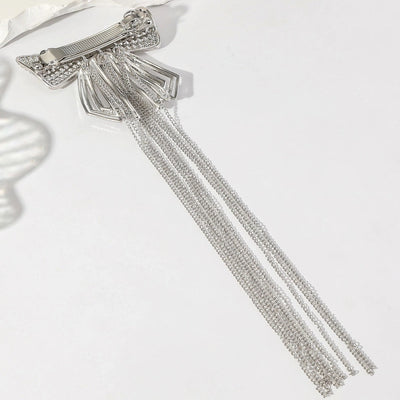 vintage style bow knot alloy plating hair clip
