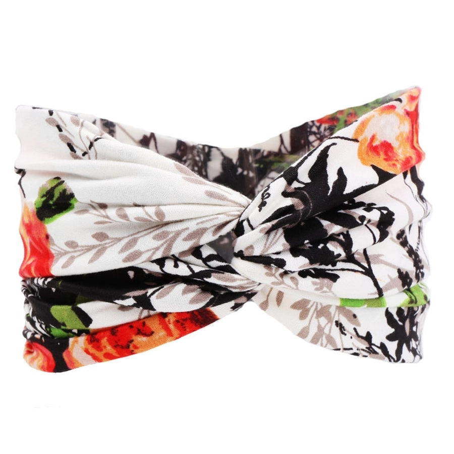 elegant streetwear plaid leopard cloth hair band