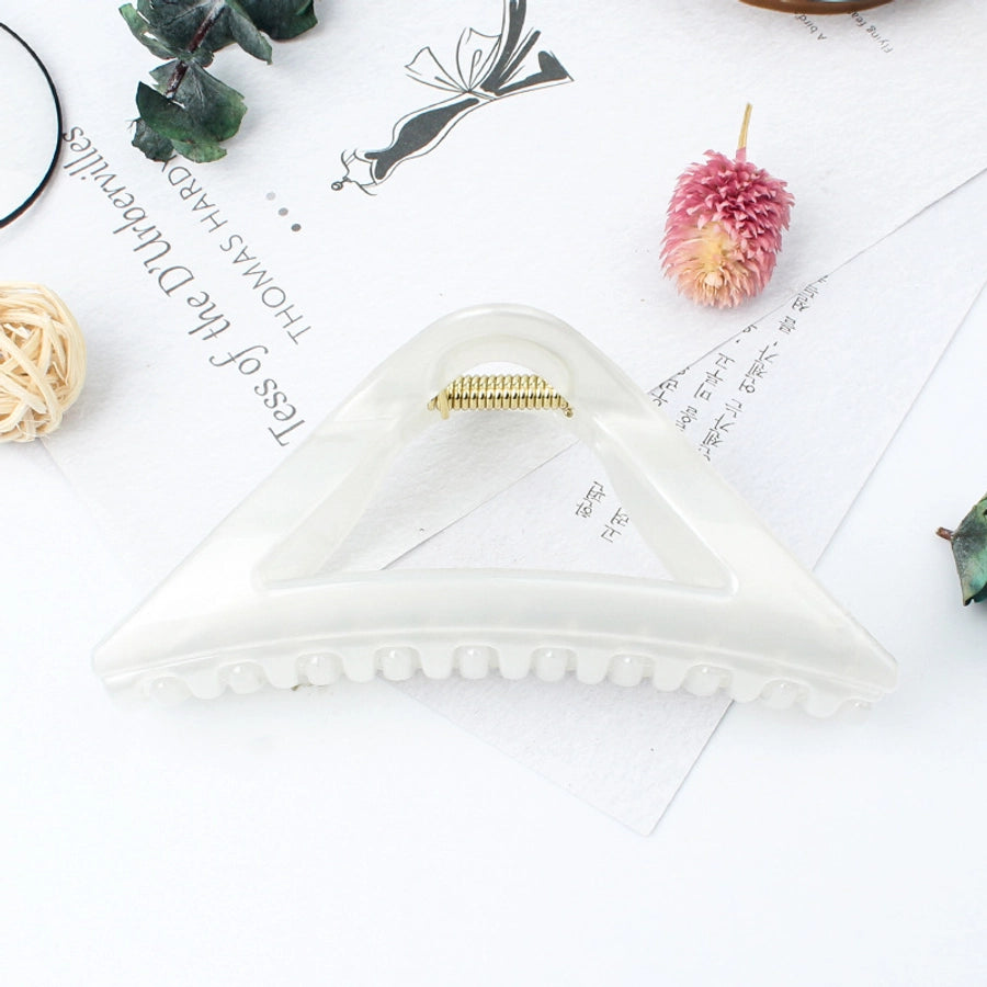 simple style triangle arylic stoving varnish hair claws 1 piece