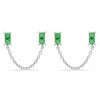 1 Pair Casual Elegant Geometric Copper Zircon 24K Gold Plated Drop Earrings