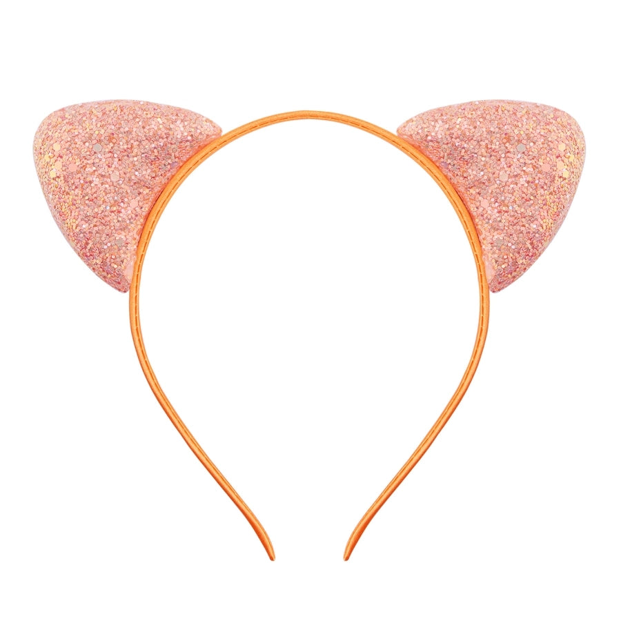 cute cat ears cloth sequins hair band 1 piece