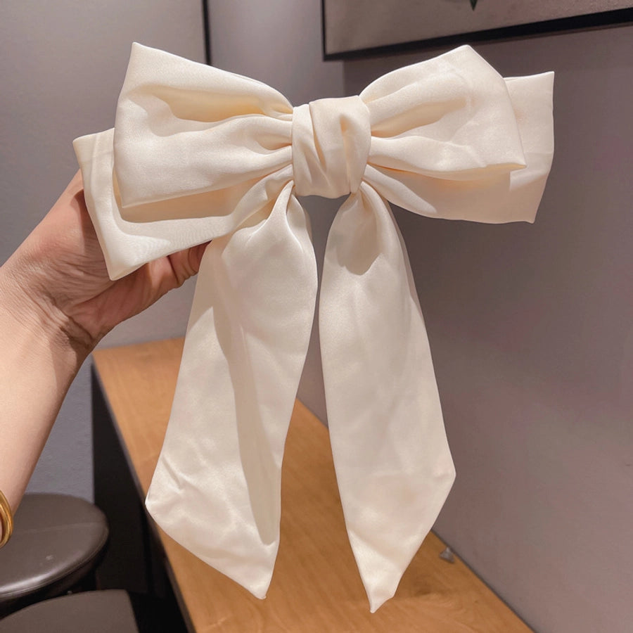 women's sweet simple style bow knot cloth hair clip