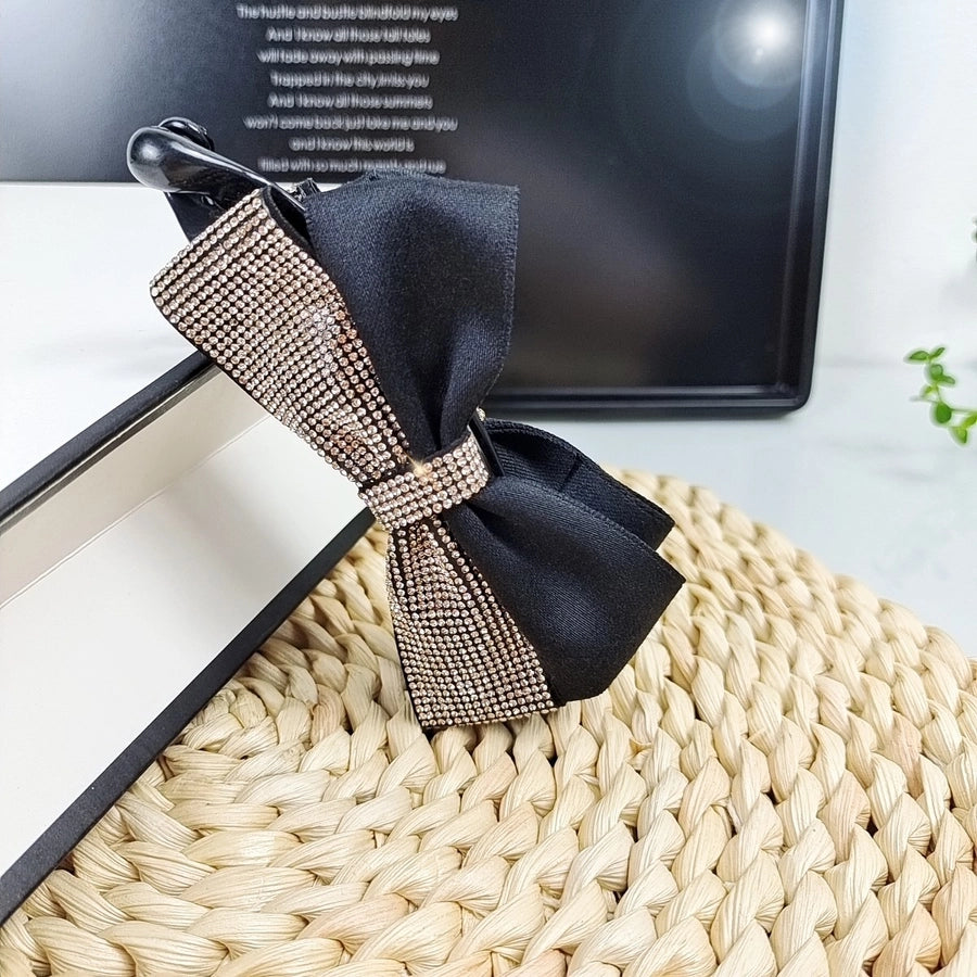 Women's Simple Style Classic Style Bow Knot Rhinestone Inlay Rhinestones Hair Clip