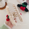 Women's Cute Color Block Cloth Hair Claws