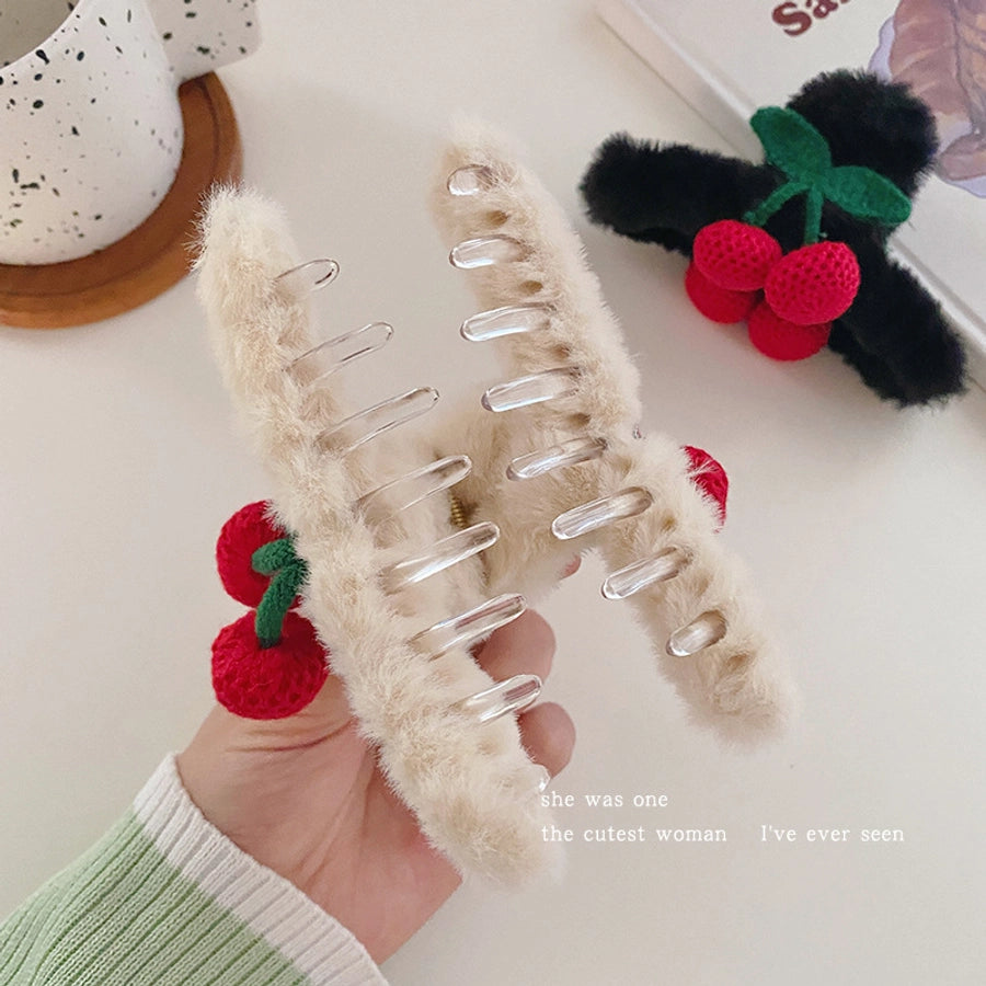 Women's Cute Color Block Cloth Hair Claws