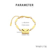 Elegant envelope Oval 304 Stainless Steel 18K Gold Plated  Bracelets In Bulk