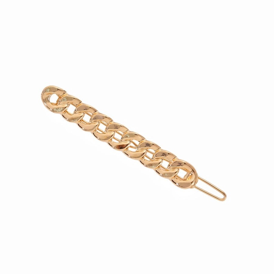 simple style solid color zinc alloy plating hair clip