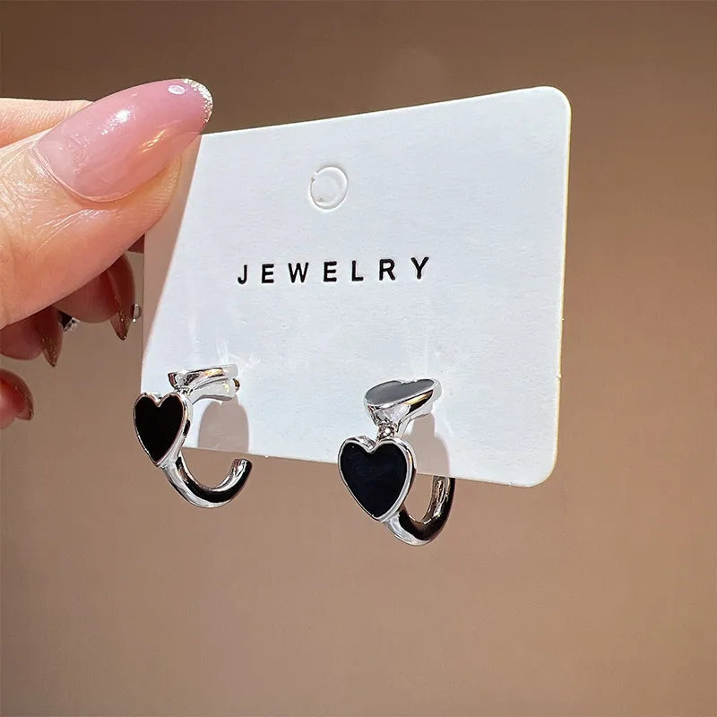 1 pair fashion geometric plating alloy ear studs