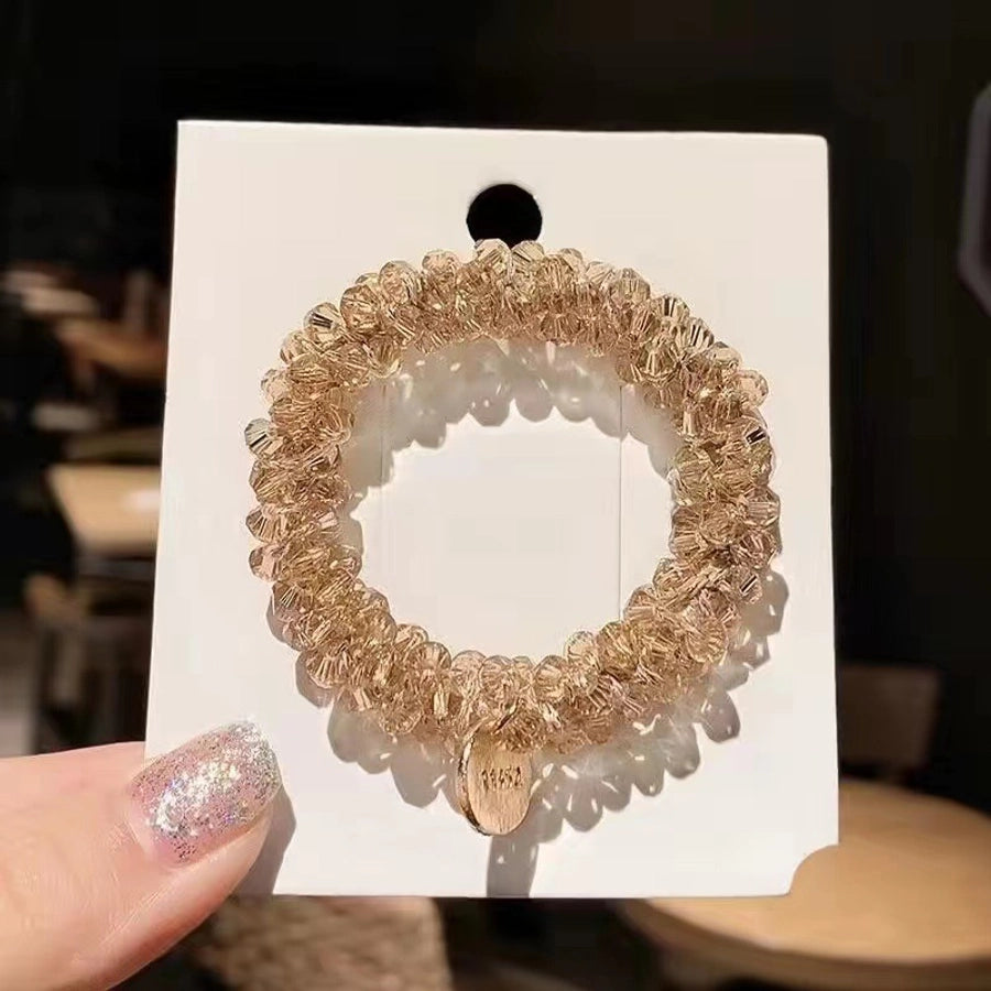 Women's Elegant Geometric Rhinestone Hair Tie