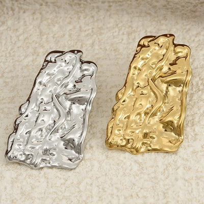 1 Pair Basic Simple Style Geometric Plating 304 Stainless Steel Ear Studs