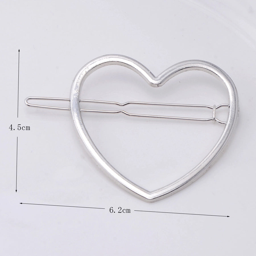 fashion geometric metal plating hair clip
