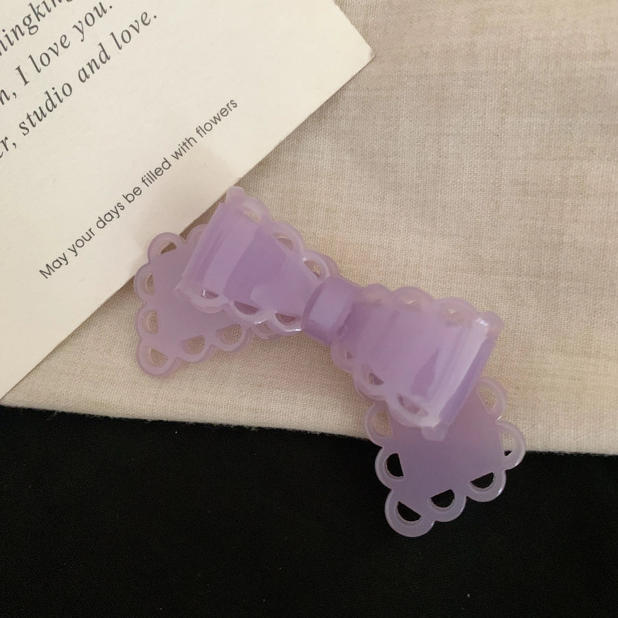 Women's Korean Style IG Style Bow Knot Acetic acid sheets Hair Clip