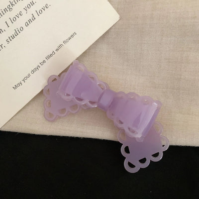 Women's Korean Style IG Style Bow Knot Acetic acid sheets Hair Clip