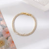 Copper Plating Inlay Geometric Zircon Bracelets