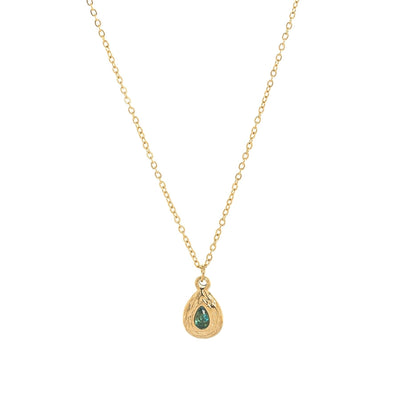 Jewelry Casual Simple Style Water Droplets 201 Stainless Steel 304 Stainless Steel Zircon 18K Gold Plated Pendant Necklace