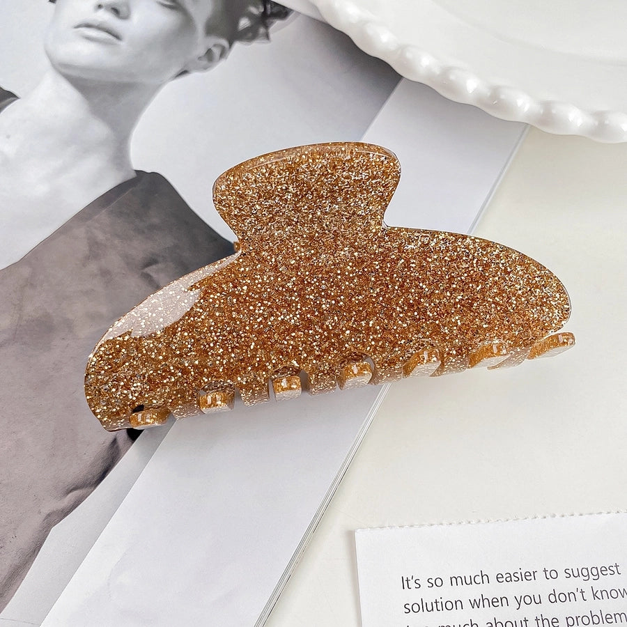 Women's Sweet Solid Color Arylic Hair Claws