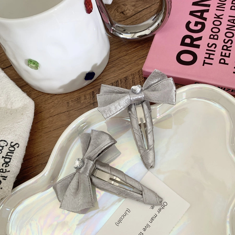 Women's Elegant Streetwear Bow Knot Leather Hair Clip Hair Tie