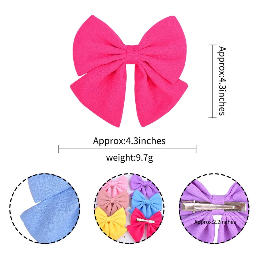 fashion bow knot ribbon hair clip 1 piece
