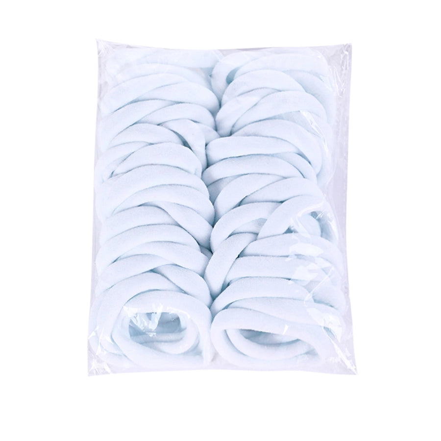 Women's Simple Style Solid Color Nylon Rib-Knit Hair Tie