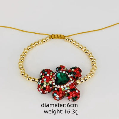 Wholesale Jewelry Casual Elegant Cute Bear Artificial Crystal Copper Crystal Inlay Bracelets