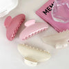 simple style solid color arylic hair claws