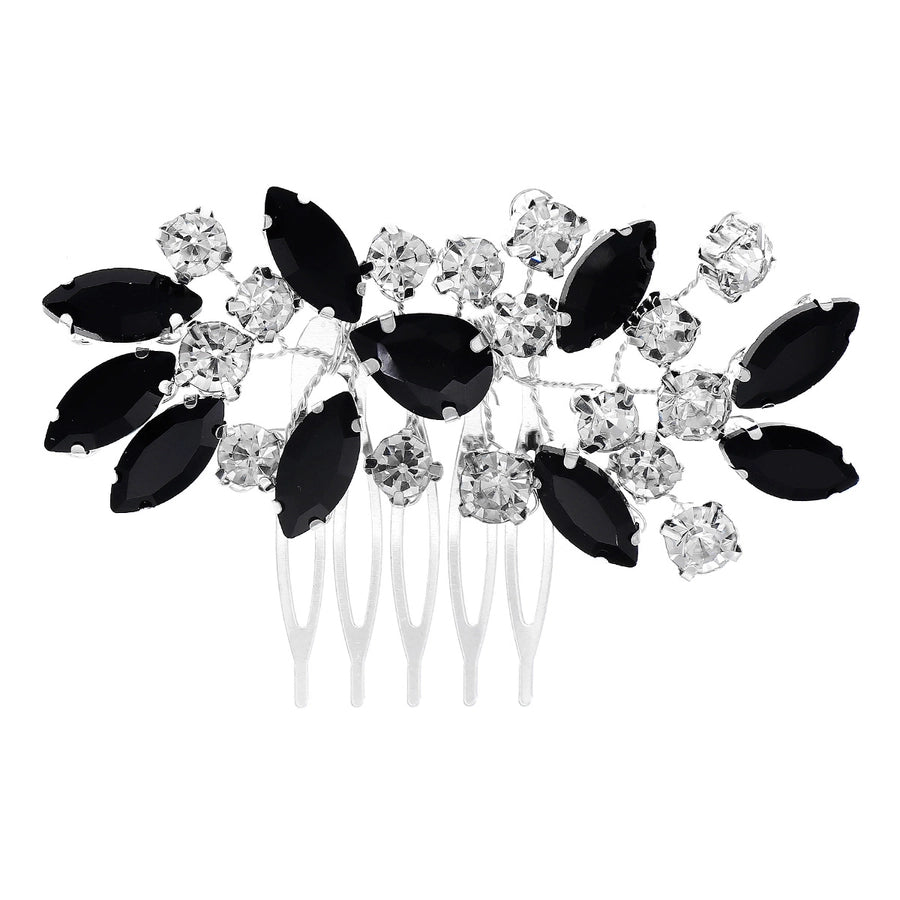 Women's Simple Style Classic Style Color Block Copper Inlay Rhinestones Insert comb