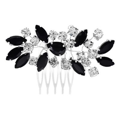 Women's Simple Style Classic Style Color Block Copper Inlay Rhinestones Insert comb