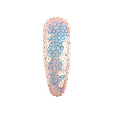 new flip sequins candy color lace mesh yarn bb clip children's hair accessories