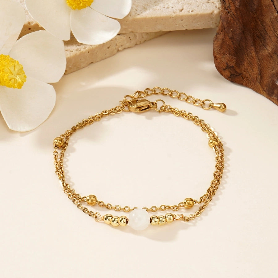 Semi-precious stone Handmade Geometric Bracelets