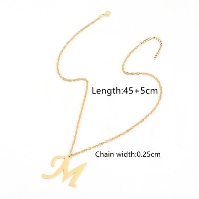 Jewelry Elegant Simple Style Classic Style Letter 201 Stainless Steel 304 Stainless Steel Pendant Necklace