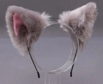 Women's Cute Ear Plush Handmade Hair Band