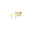 1 Piece Casual Formal Simple Style Star 316 Stainless Steel  Zircon 14K Gold Plated Ear Studs