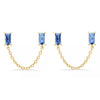 1 Pair Casual Elegant Geometric Copper Zircon 24K Gold Plated Drop Earrings