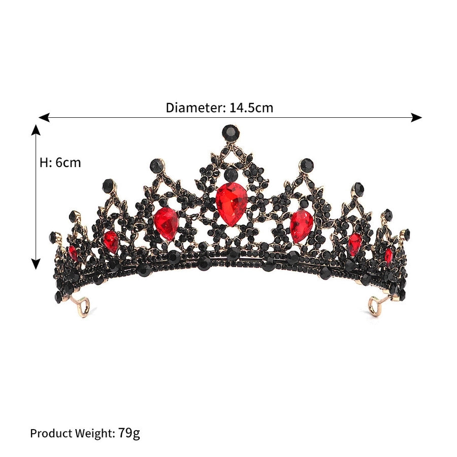 baroque  prom crown rhinestone pearl headband
