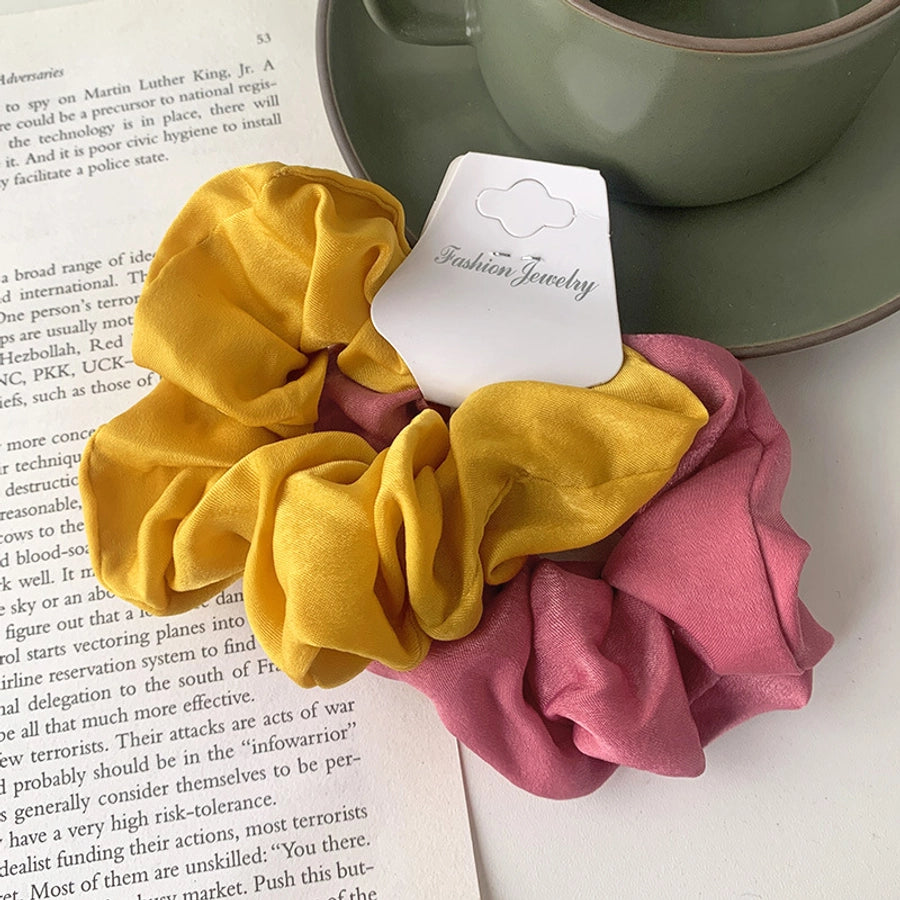 accessories solid color hair scrunchies combination