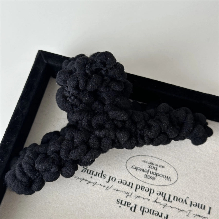 simple style solid color cloth hair claws