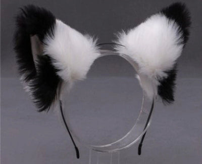Women's Cute Ear Plush Handmade Hair Band