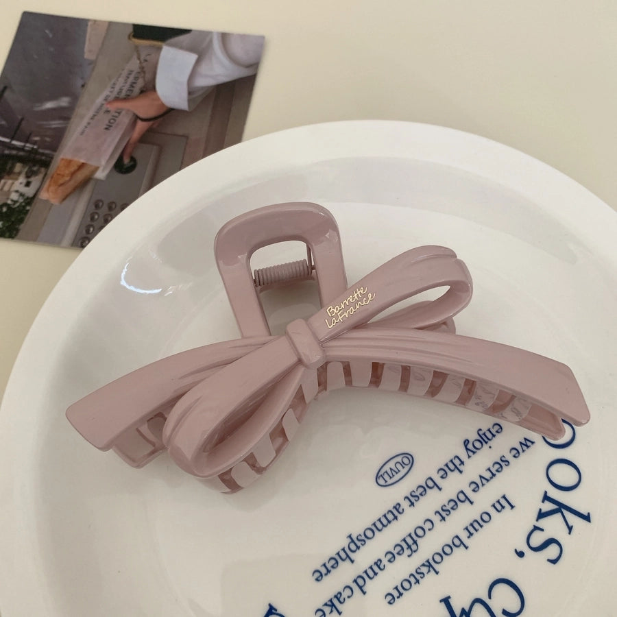 Women's Sweet Simple Style Bow Knot PS Hair Claws
