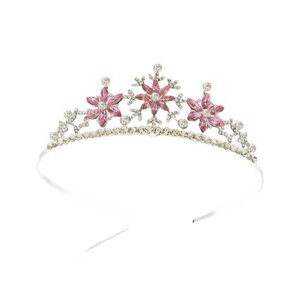 Korean Frozen Children's Crown Headwear Girls Crown Princess Aisha Children's Hair Accessories Girls Hair Band