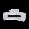 solid color jelly frosted hollow out hair clip